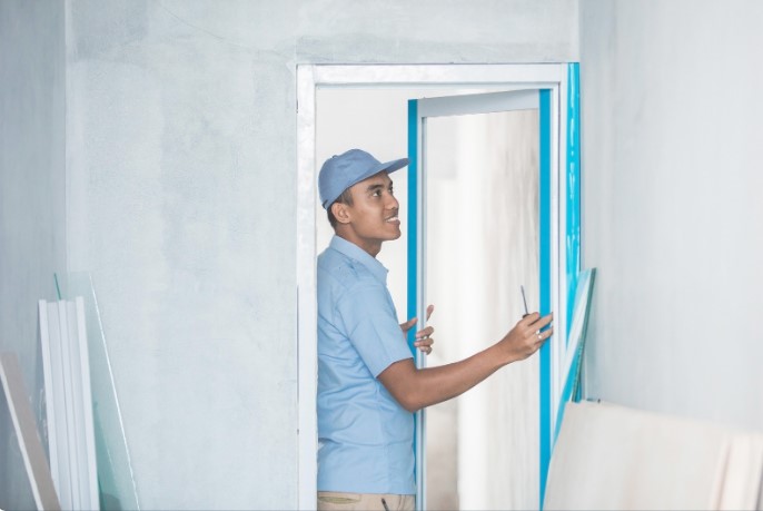 замер проема под входную дверь своими руками